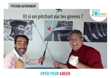 Avec l'Open Your Green, l'agence Open Your Com vous invite à venir pitcher sur les greens pour mieux faire connaissance et identifier vos projets en matière de communication