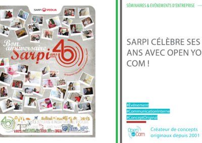 Communication interne : Jeu concours anniversaire 40 ans de SARPI