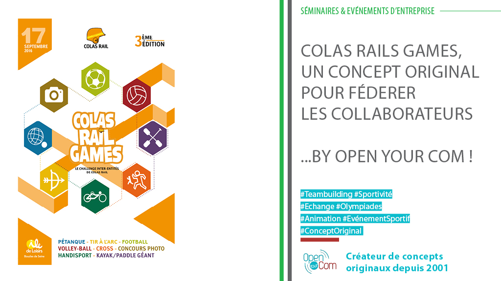 Conception et organisation des Colas Rail Games : rencontres sportives et team building pour les salariés de Colas Rail en France