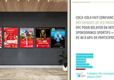 Communication interne : relayer un sponsoring sportif auprès des collaborateurs de Coca-Cola en France