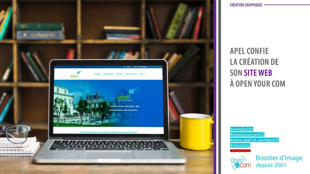 Open Your Com Agence web Publicité réalise le site web de l'APEL Saint-Erembert à Saint-Germain en Laye
