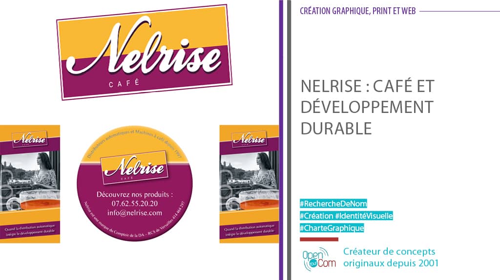 Open Your Com Agence web Publicité recherche de noms création du logo et de l'identité visuelle de Nelrise